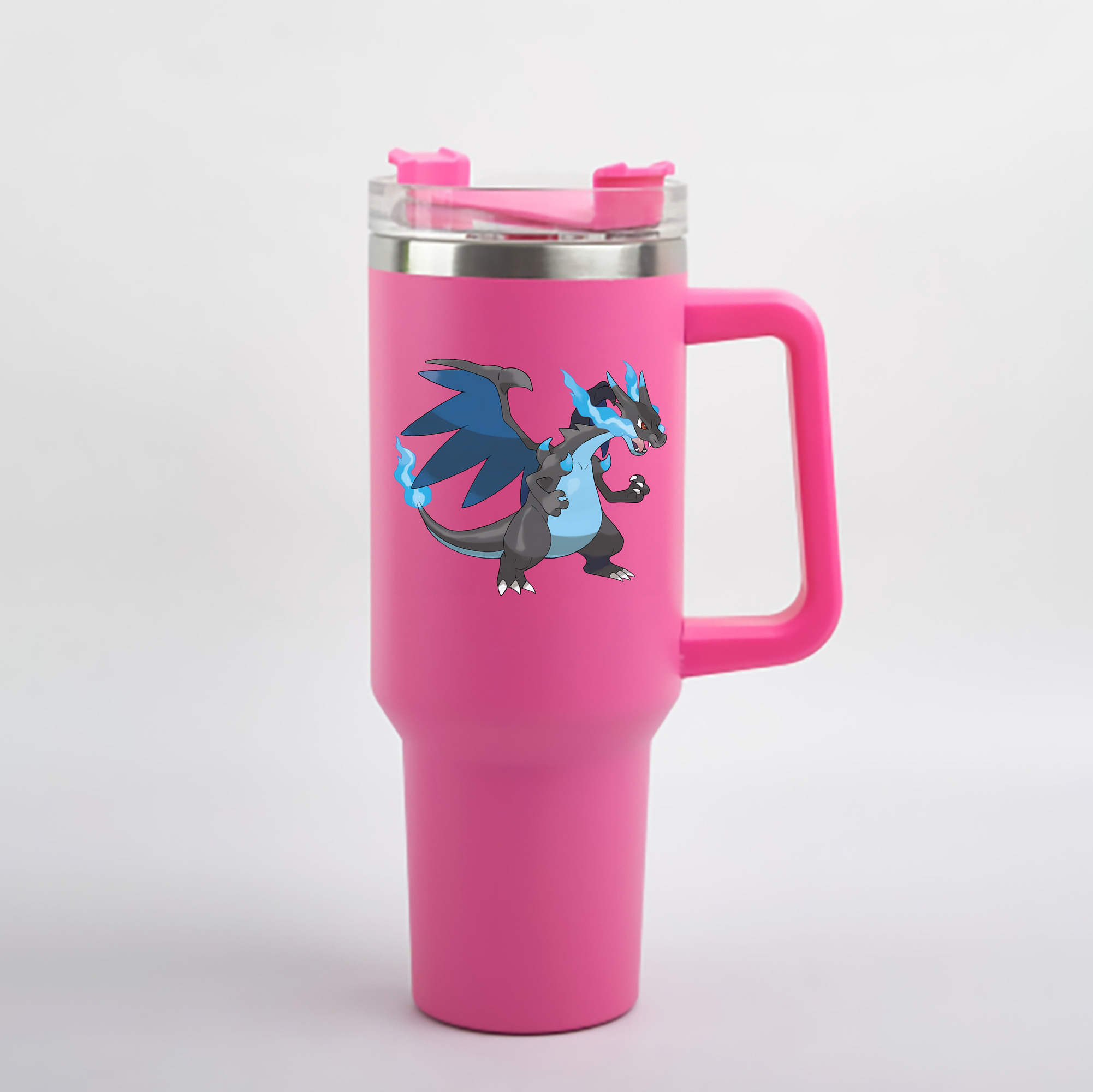 （画像用） ポケットモンスター Pokémon 1200mL車用タンブラー - クリスタルステッカー（プラスチックストロー付き）